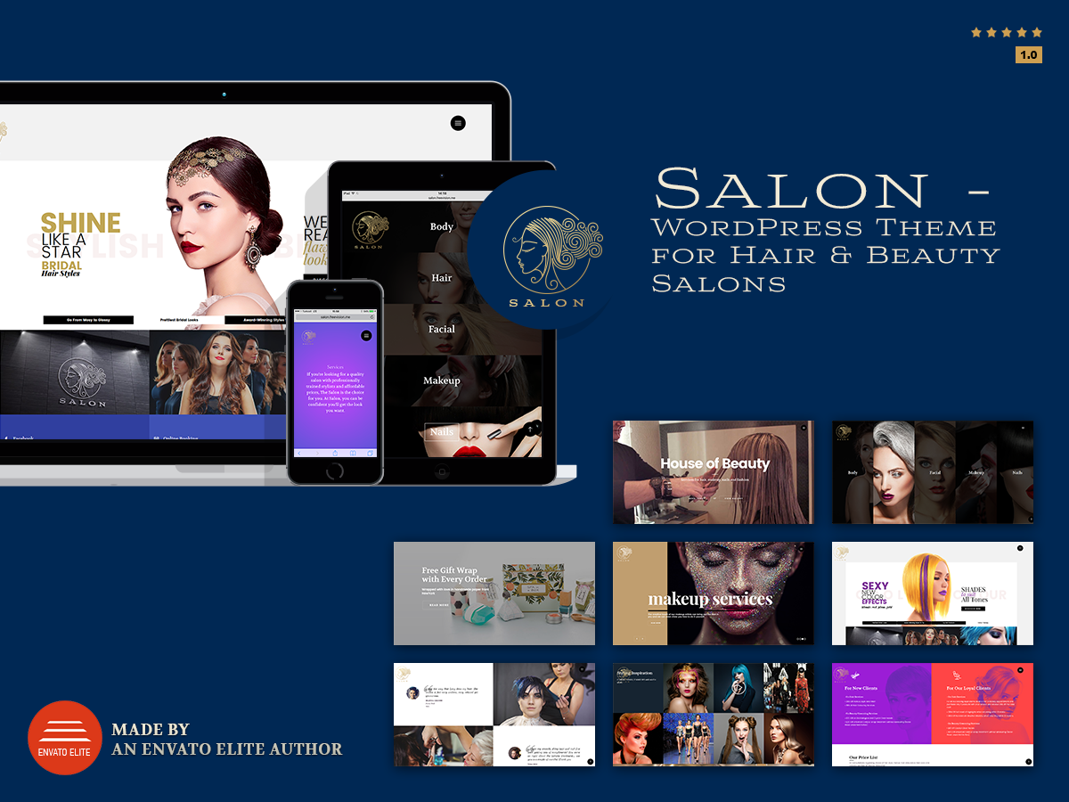 SALON - WordPress Theme for Hair & Beauty Salons — FreeVision Themes