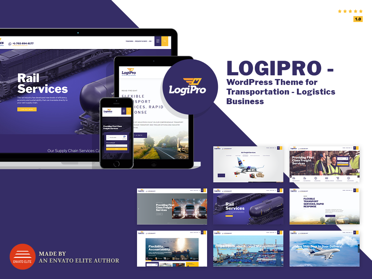 LogiPro – Transportation & Logistics WordPress Theme